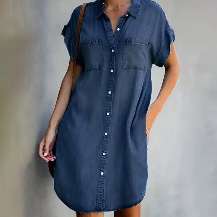 Diana™ | Relaxed Button-Up Shirt Dress