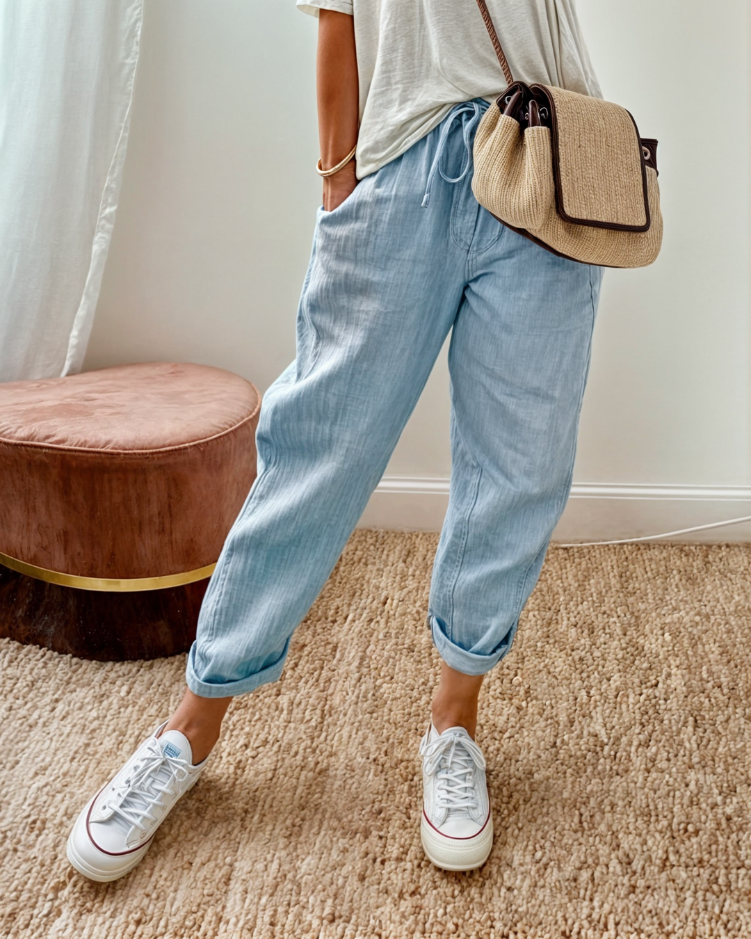 Lisa – Elegant Linen‑Blend Trousers