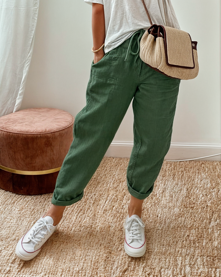 Lisa – Elegant Linen‑Blend Trousers