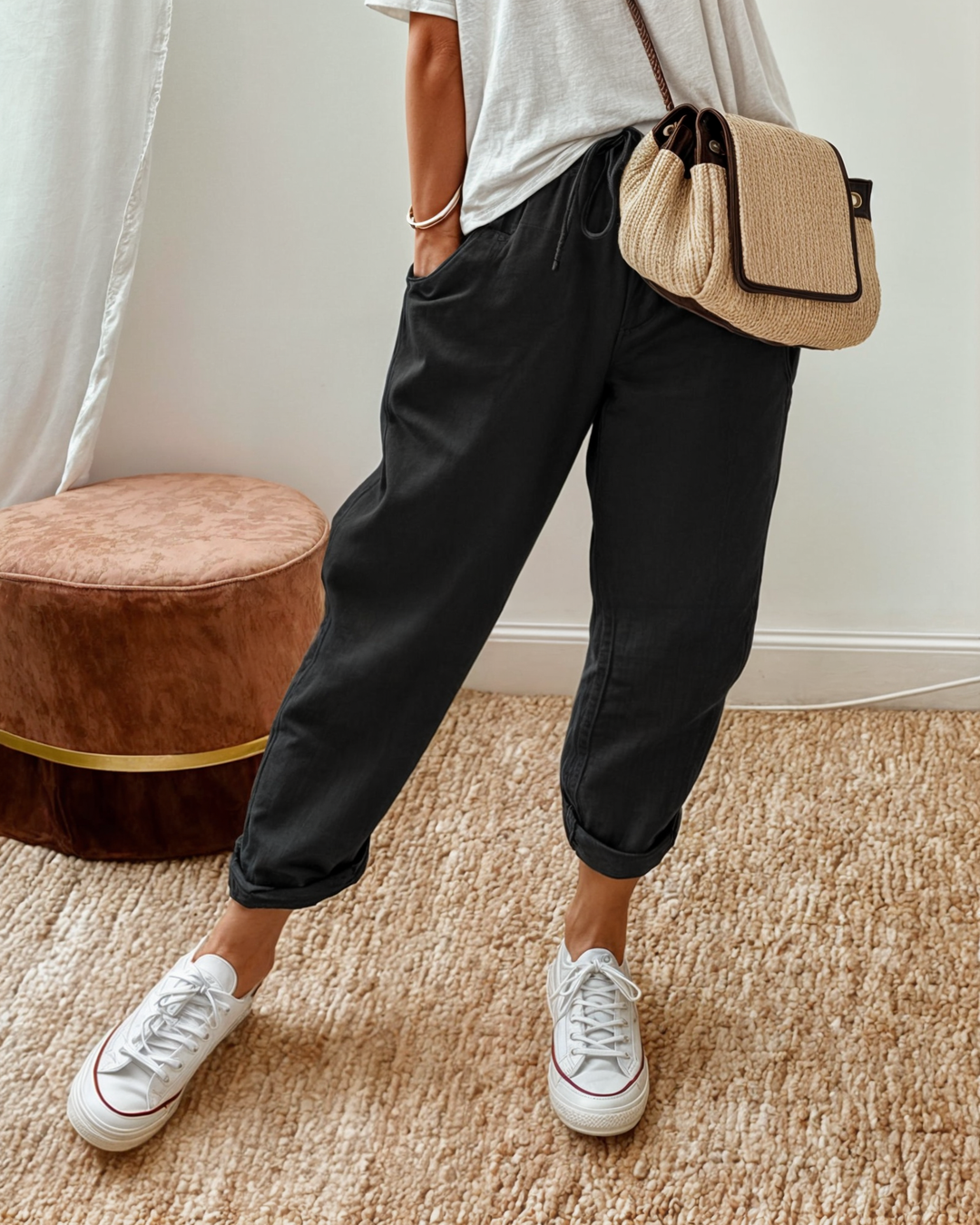 Lisa – Elegant Linen‑Blend Trousers