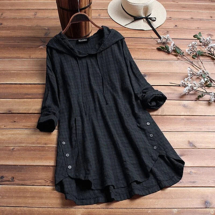 Eliana Linen Tunic Hoodie