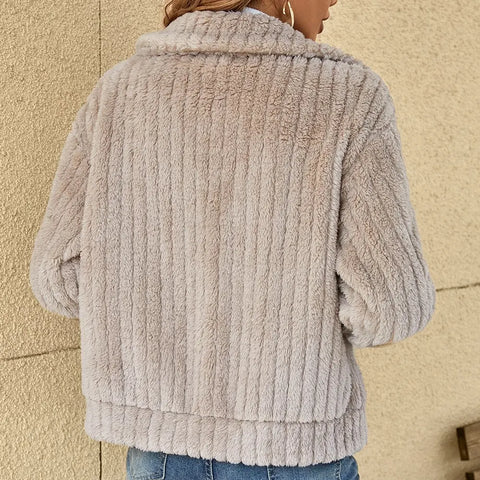 SVEVA™ | Stylish Plush Cardigan