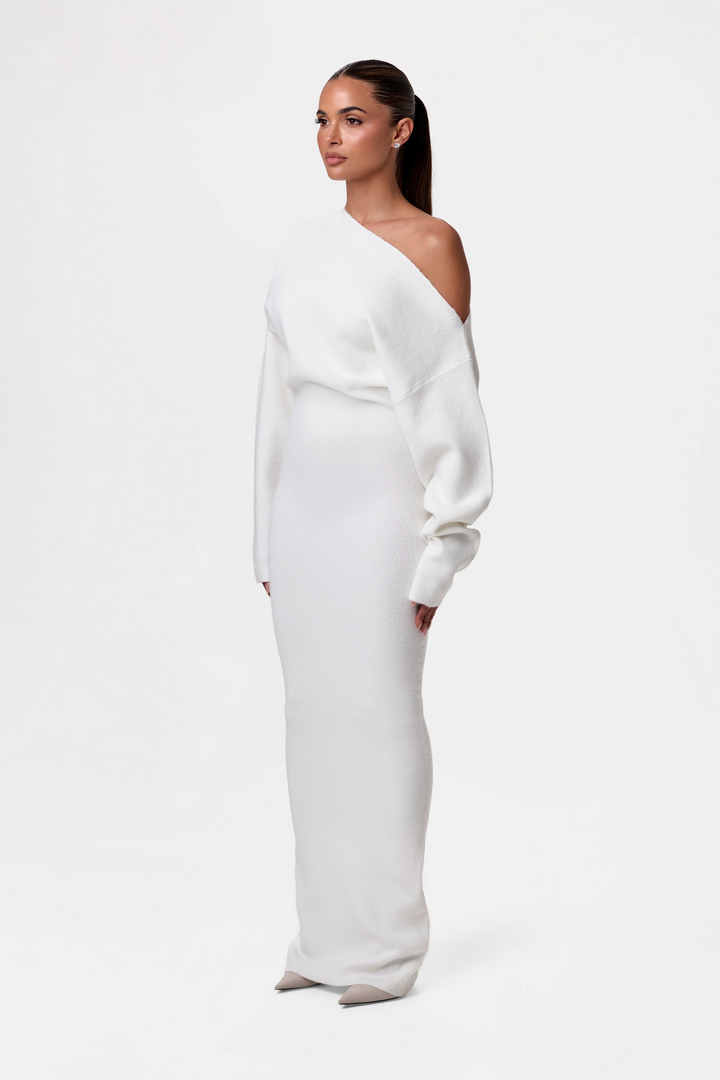 Louise - Off Shoulder Sweater Dress