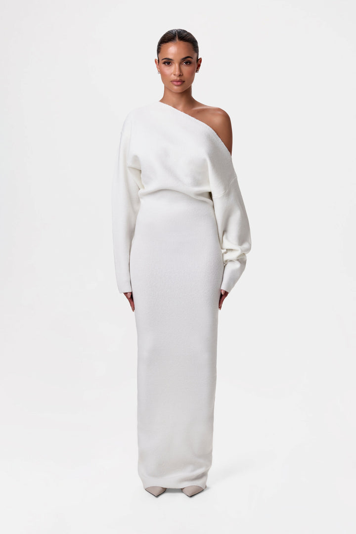 Louise - Off Shoulder Sweater Dress