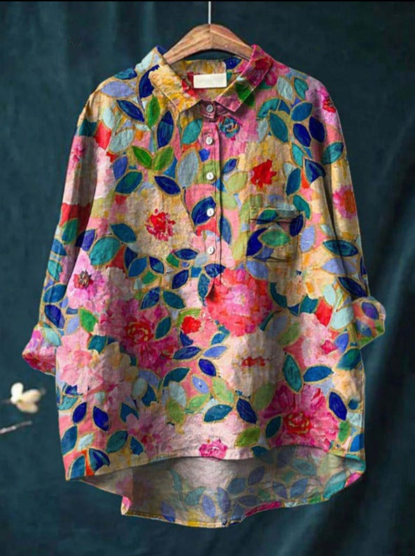 Elise – Classic Floral Shirt