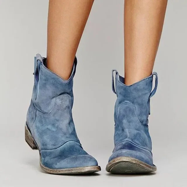 Jocelyn – Vintage Cowboy Ankle Boots