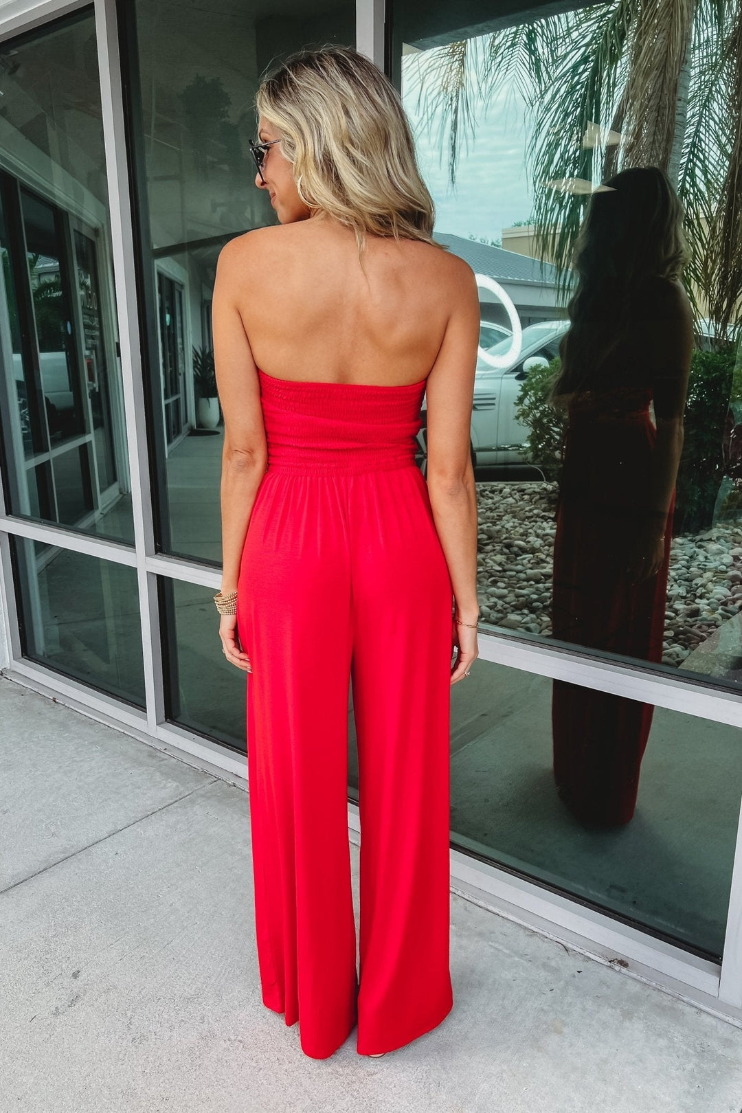 Dames – Trendy Off-Shoulder Jumpsuit