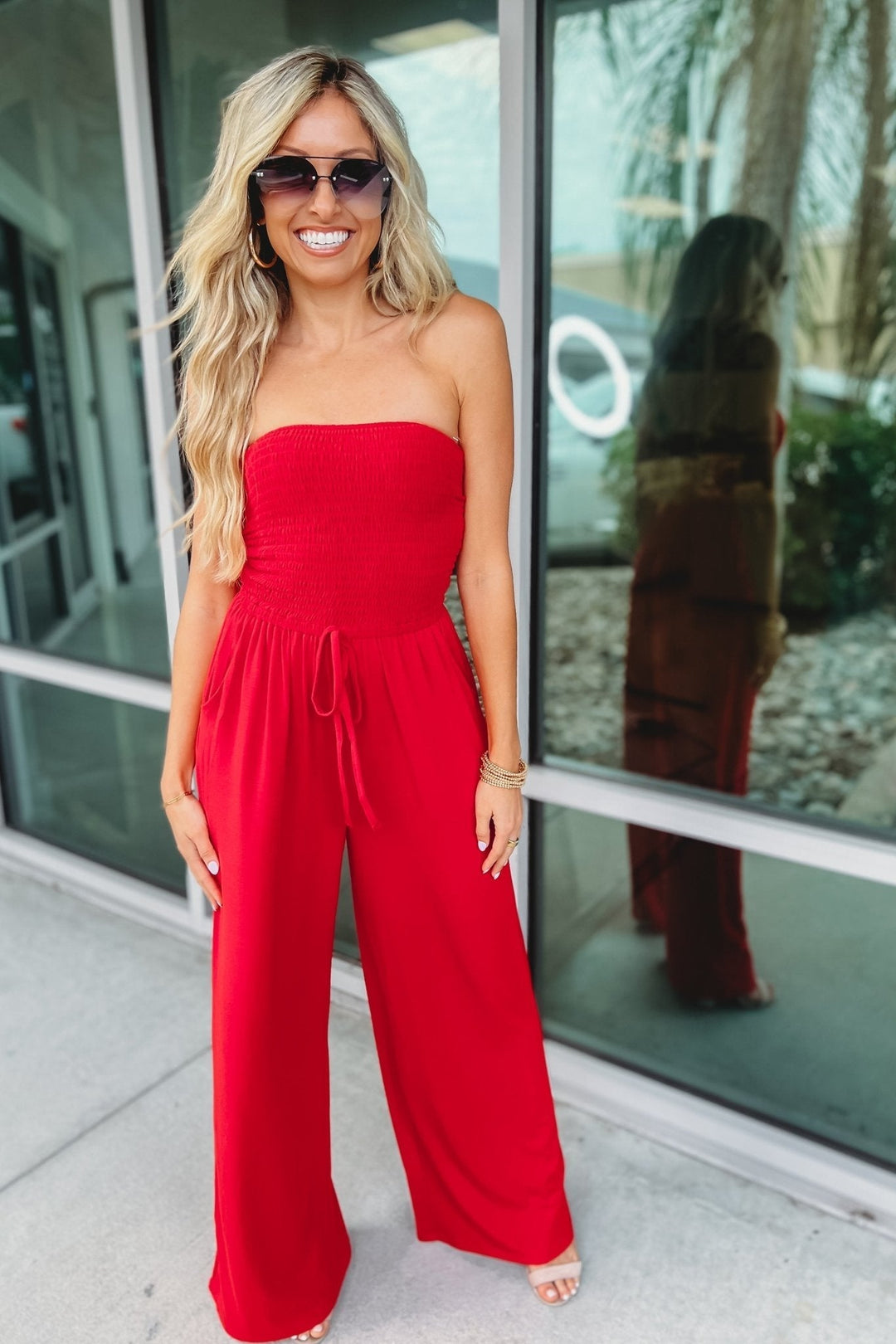 Dames – Trendy Off-Shoulder Jumpsuit