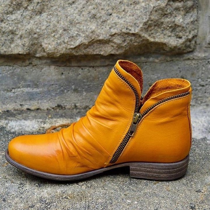 Violet | Stylish Zipper Ankle Boots