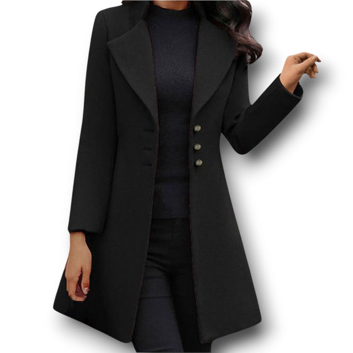 Vinci™ | Luxurious Italian Wool Long Sleeve Coat