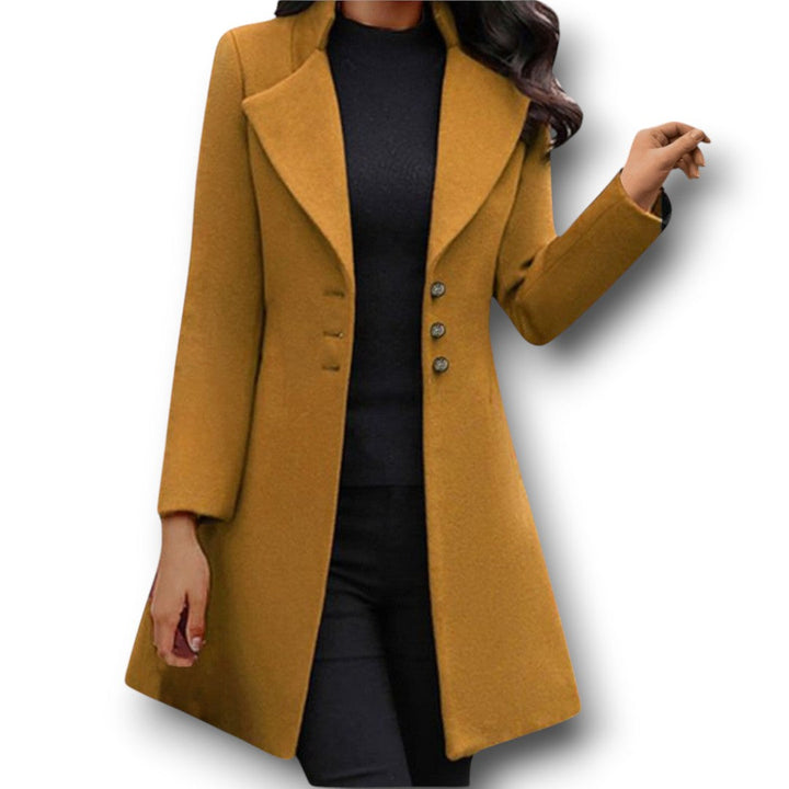 Vinci™ | Luxurious Italian Wool Long Sleeve Coat